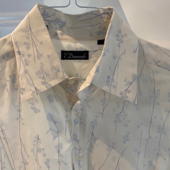 Mens 7 Diamonds Dress Shirt - Picture 1 of 8